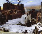George Bellows pennsylvania station excavation china oil painting reproduction